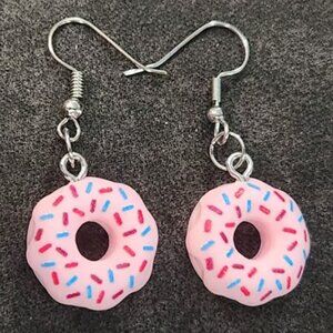 Frosted Donut Earrings